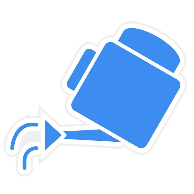 Diseño vectorial Estilo del icono de la lata de riego