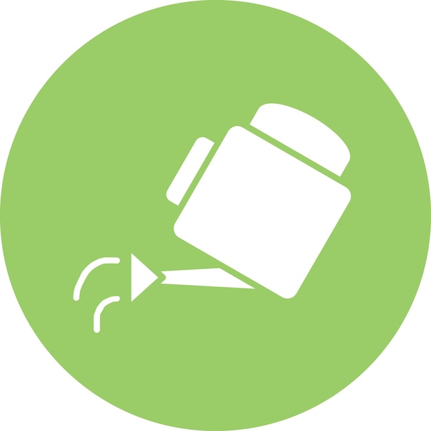 Diseño vectorial Estilo del icono de la lata de riego