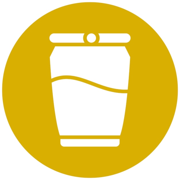 Diseño vectorial Estilo del icono de la lata