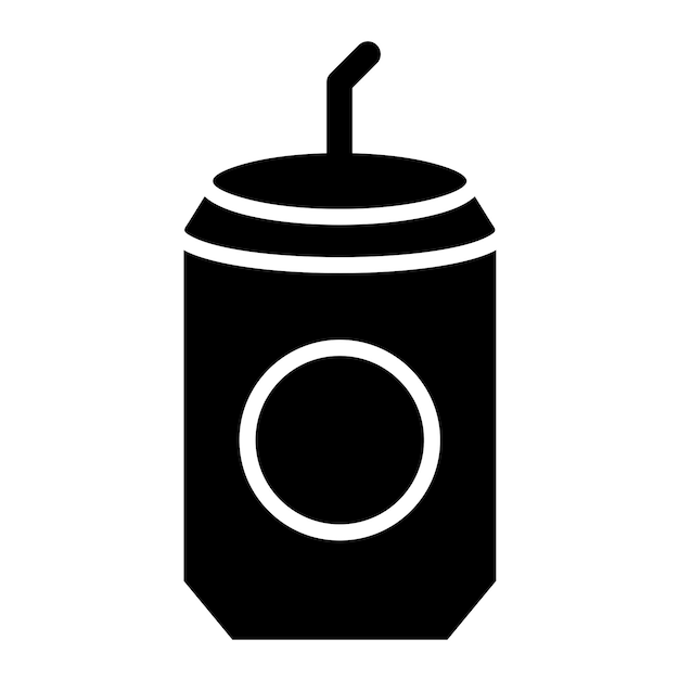 Diseño vectorial Estilo del icono de la lata