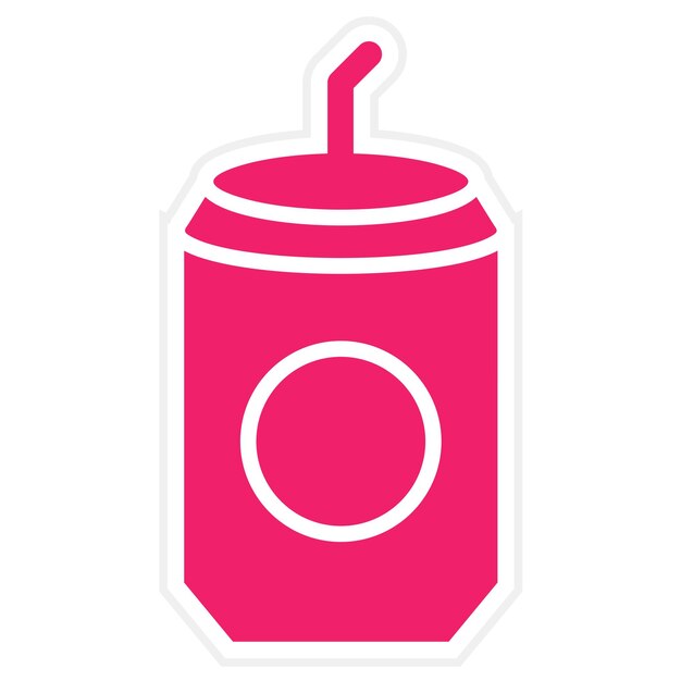 Diseño vectorial Estilo del icono de la lata
