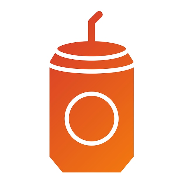 Diseño vectorial Estilo del icono de la lata