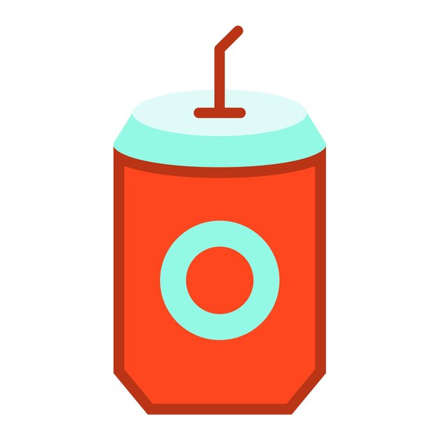Diseño vectorial Estilo del icono de la lata
