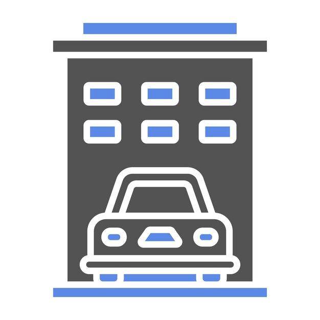 Diseño vectorial Estilo de icono de lavado de automóviles corporativo