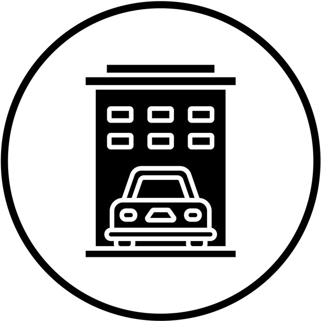 Diseño vectorial Estilo de icono de lavado de automóviles corporativo