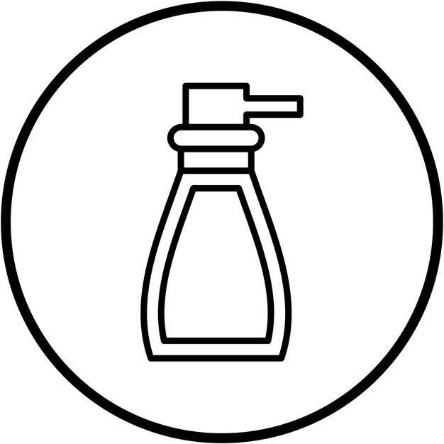 Diseño vectorial Estilo del icono de lavado de botellas