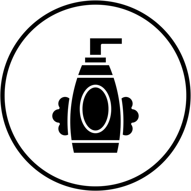 Diseño vectorial de estilo de icono de lavado facial