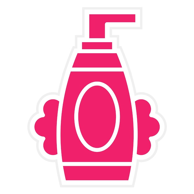 Diseño vectorial de estilo de icono de lavado facial