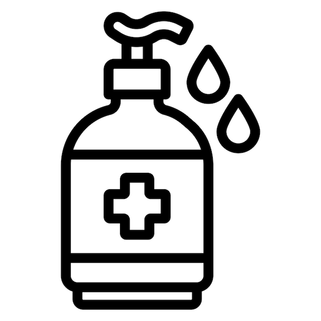 Diseño vectorial Estilo del icono de lavado a mano