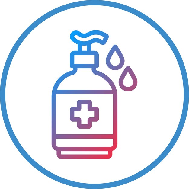 Diseño vectorial Estilo del icono de lavado a mano