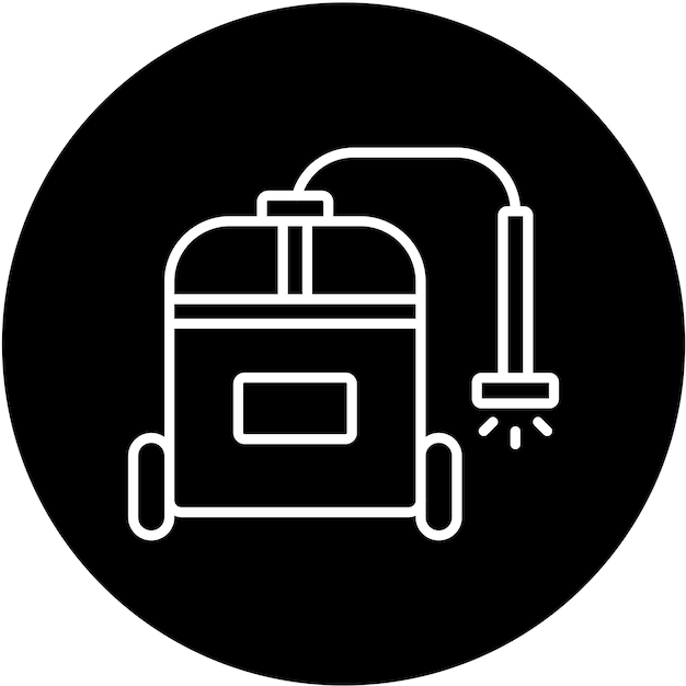 Diseño vectorial de estilo de icono de lavador de alta presión