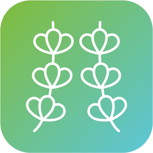 Diseño vectorial Estilo de icono de lavanda