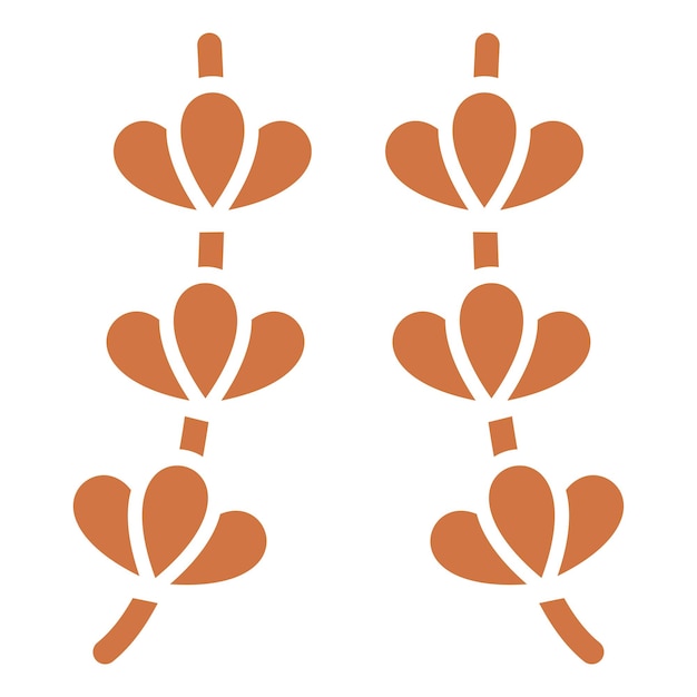 Diseño vectorial Estilo de icono de lavanda