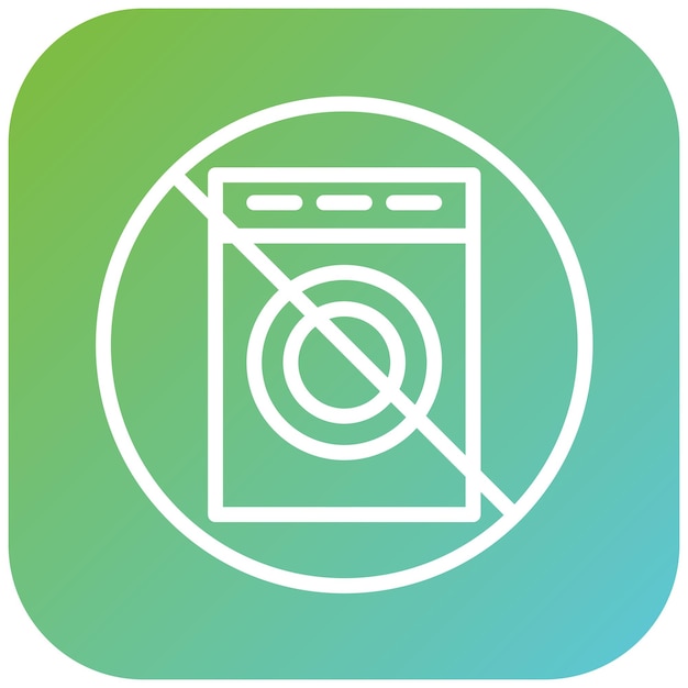 Diseño vectorial sin estilo de icono de lavandería