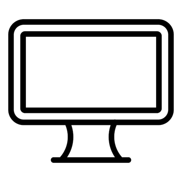 Diseño vectorial Estilo del icono LCD