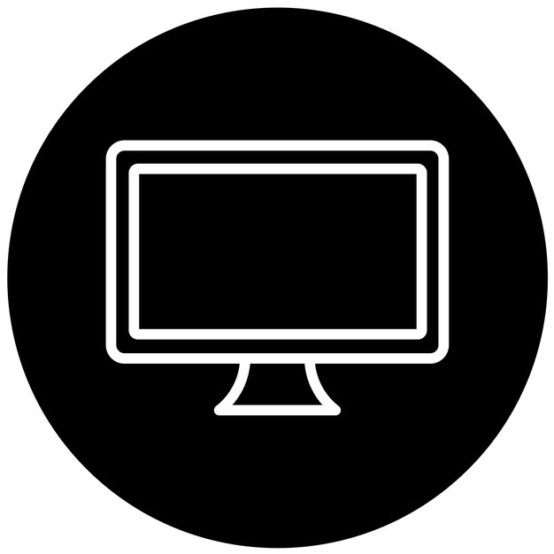 Diseño vectorial Estilo del icono LCD