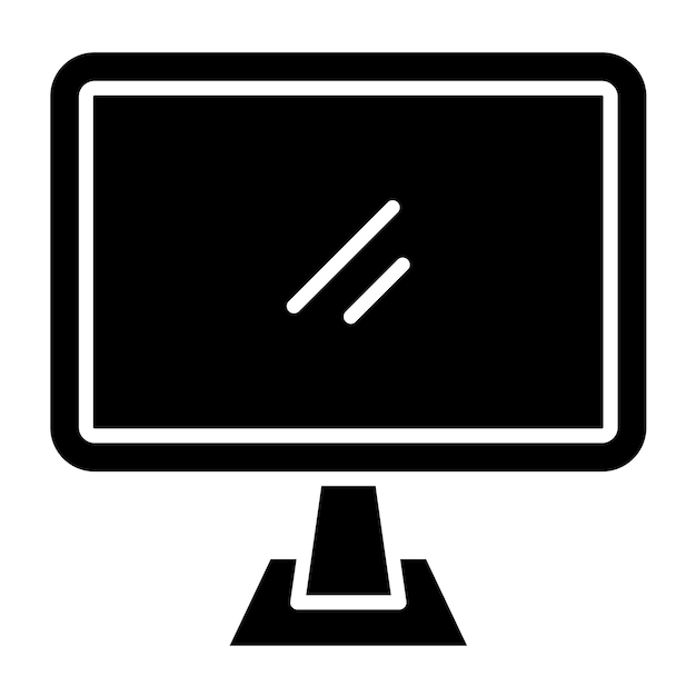 Diseño vectorial Estilo del icono LCD