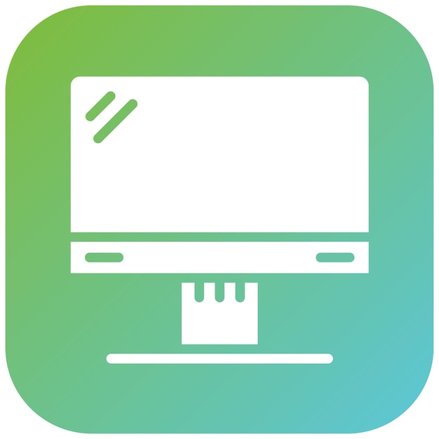 Diseño vectorial del estilo del icono LCD