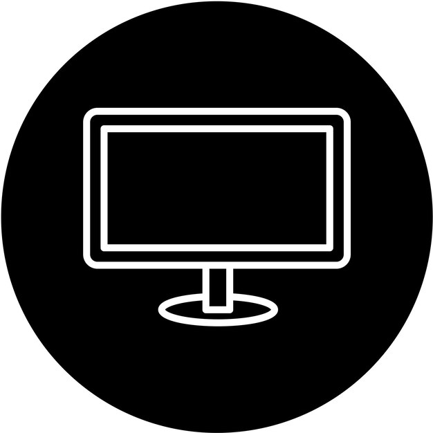 Diseño vectorial Estilo del icono LCD