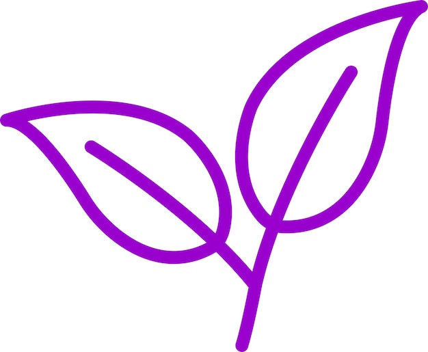 Diseño vectorial de estilo de icono Leafy Life