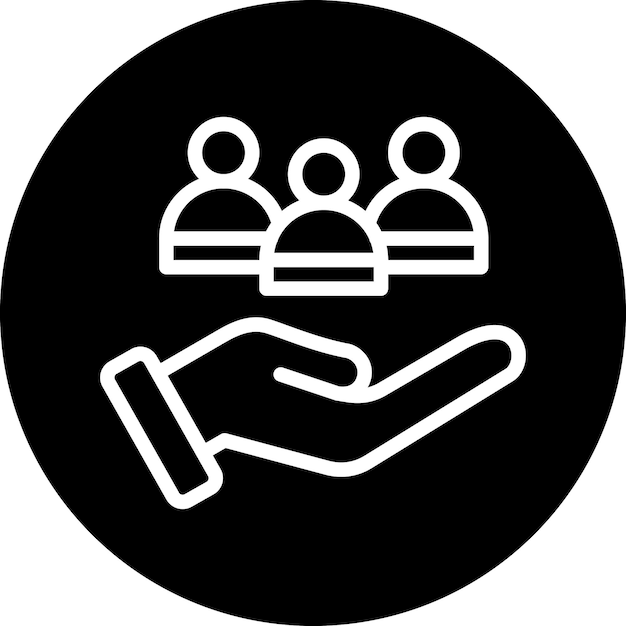 Diseño vectorial Estilo del icono de lealtad del cliente