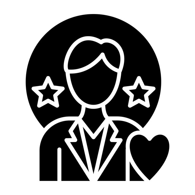 Diseño vectorial Estilo del icono de lealtad del cliente