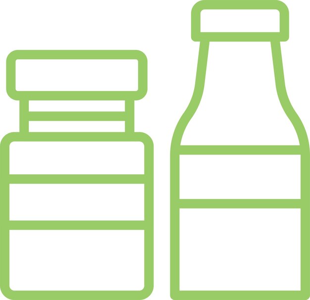 Diseño vectorial del estilo del icono de leche de mantequilla