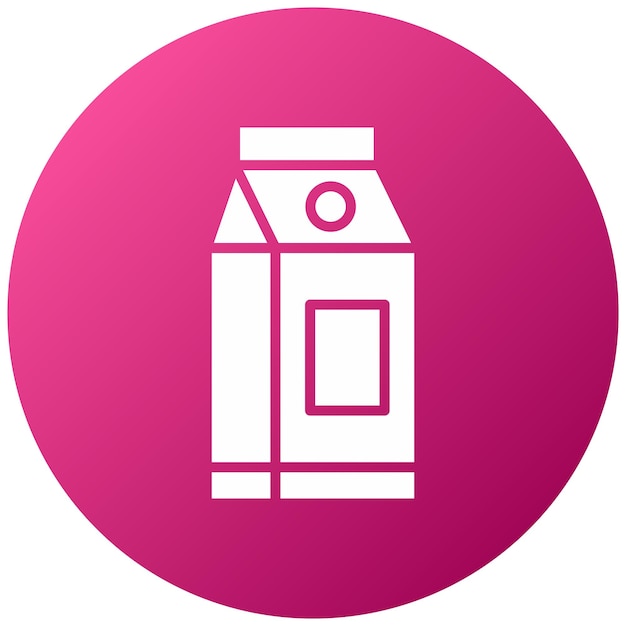 Diseño vectorial de estilo de icono de leche