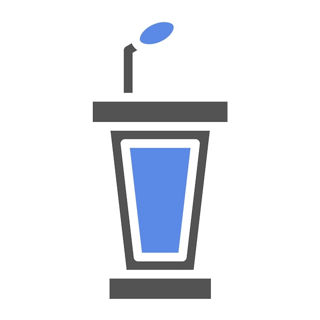 Diseño vectorial Estilo del icono de Lectern