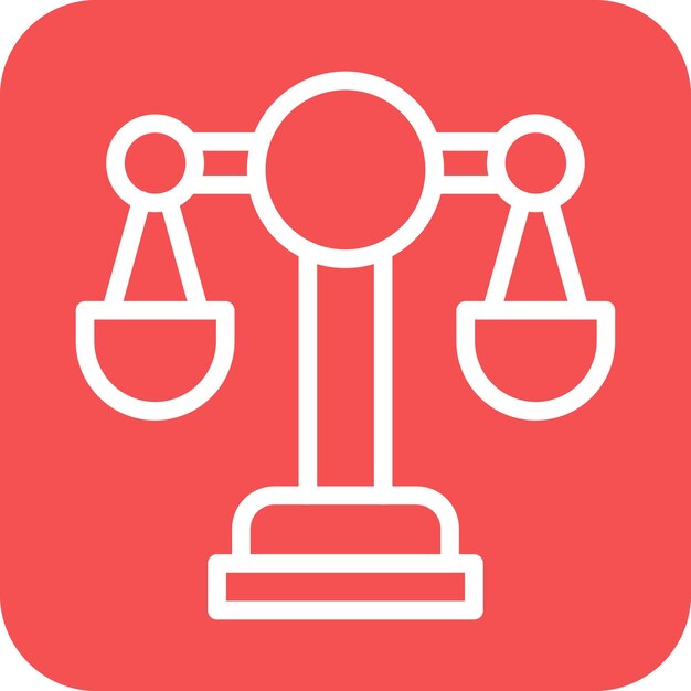 Diseño vectorial Estilo de icono legal