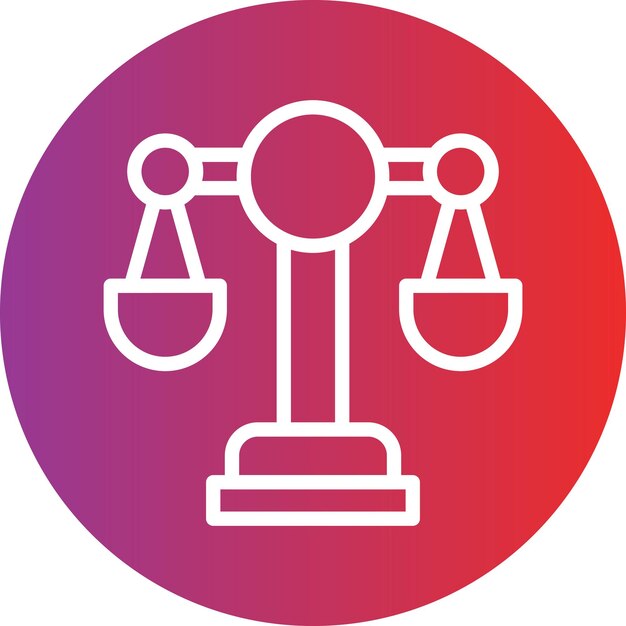 Diseño vectorial Estilo de icono legal