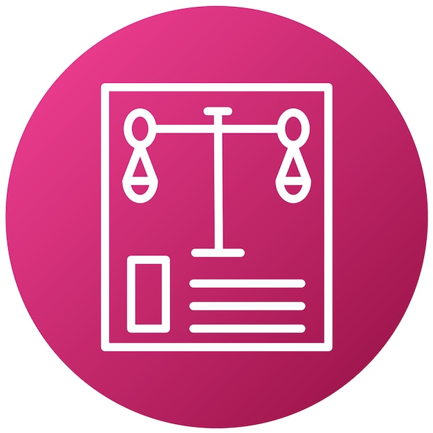 Diseño vectorial Estilo de icono legal