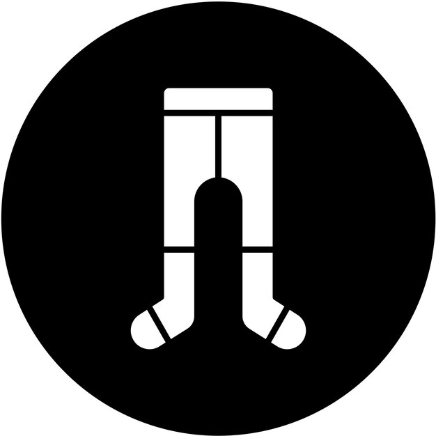 Diseño vectorial de estilo de icono de leotardo