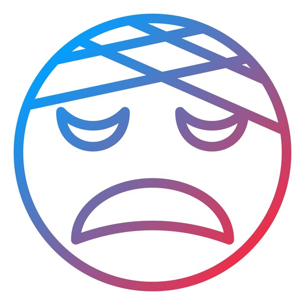 Diseño vectorial Estilo de icono lesionado