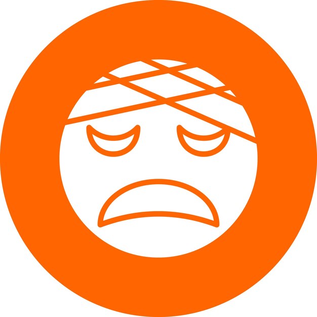 Diseño vectorial Estilo de icono lesionado