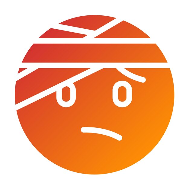 Diseño vectorial Estilo de icono lesionado