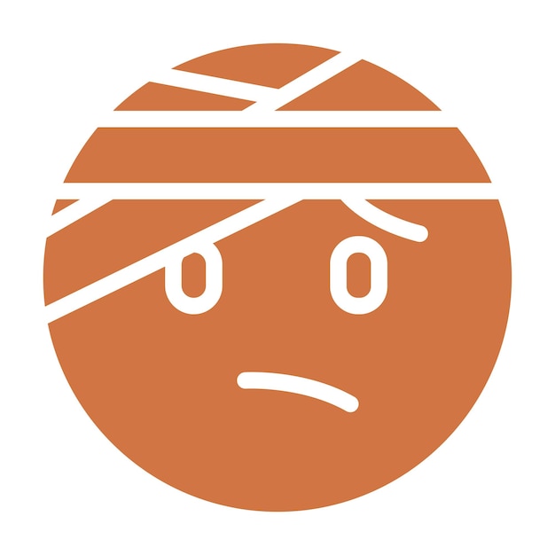 Diseño vectorial Estilo de icono lesionado