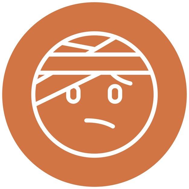 Diseño vectorial Estilo de icono lesionado