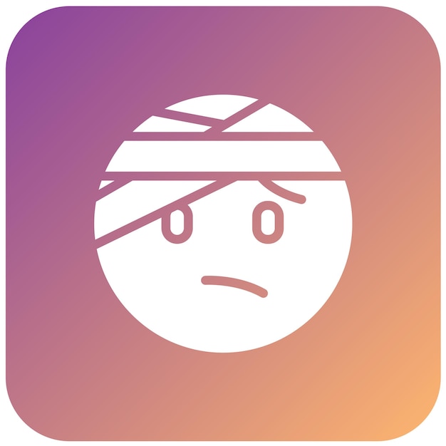 Diseño vectorial Estilo de icono lesionado