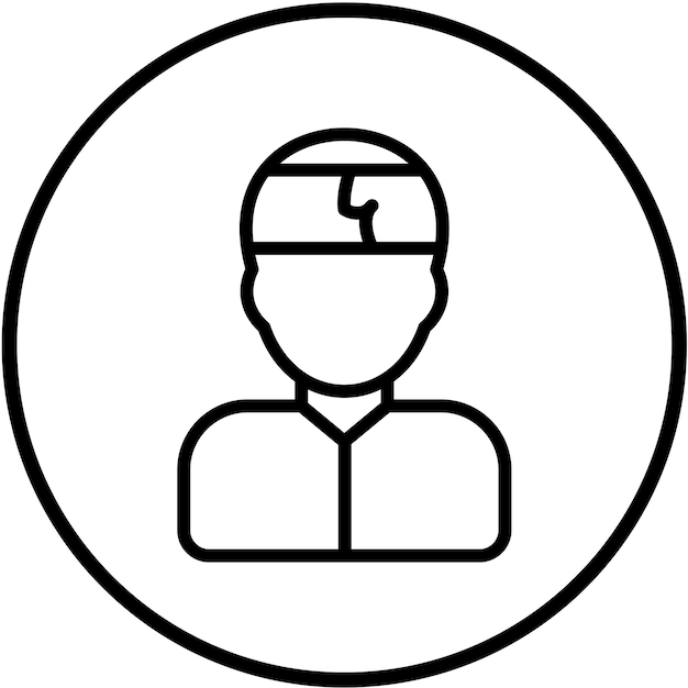 Diseño vectorial Estilo del icono de lesiones