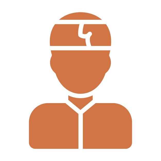 Diseño vectorial Estilo del icono de lesiones
