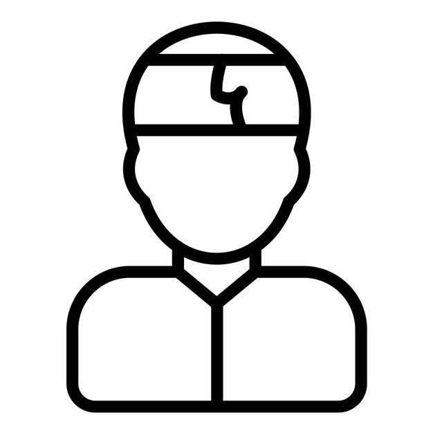 Diseño vectorial Estilo del icono de lesiones
