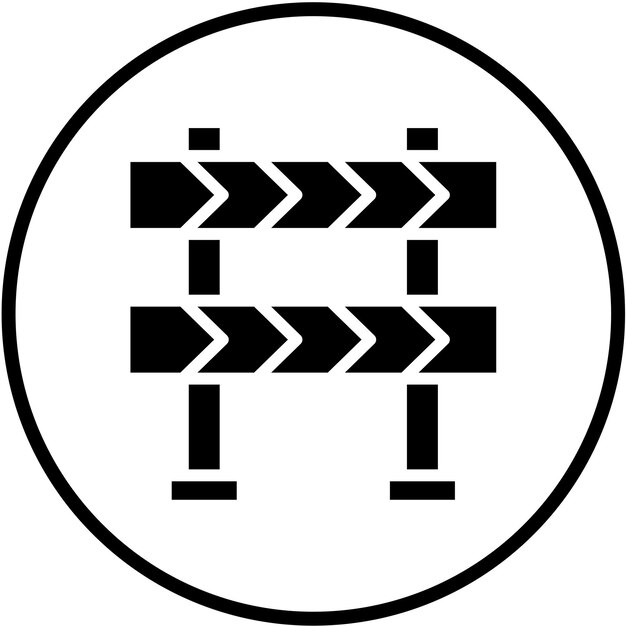 Diseño vectorial Estilo del icono del letrero de construcción