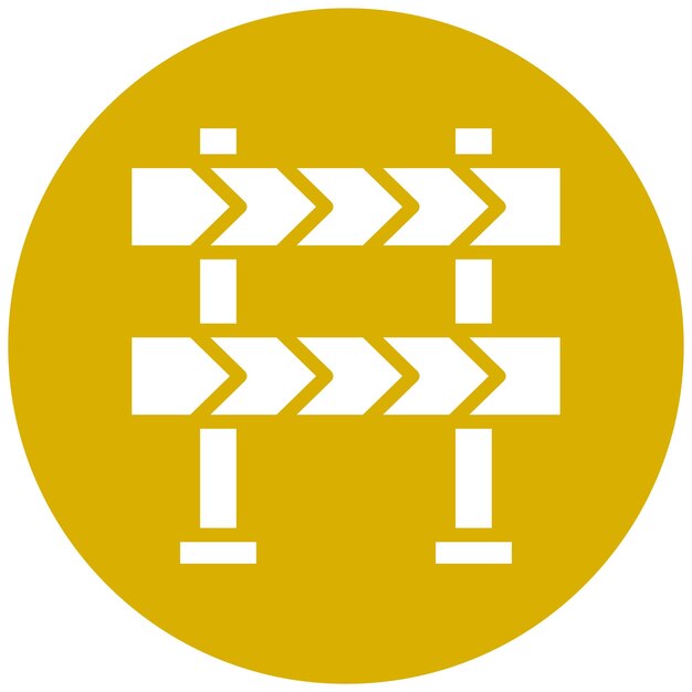 Diseño vectorial Estilo del icono del letrero de construcción