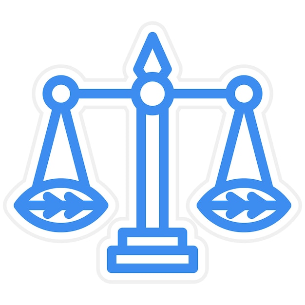 Diseño vectorial Estilo del icono de la ley ambiental