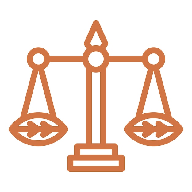 Diseño vectorial Estilo del icono de la ley ambiental