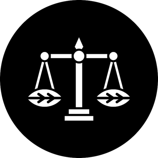 Diseño vectorial Estilo del icono de la ley ambiental