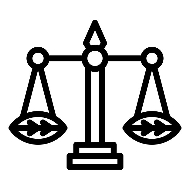 Diseño vectorial Estilo del icono de la ley ambiental