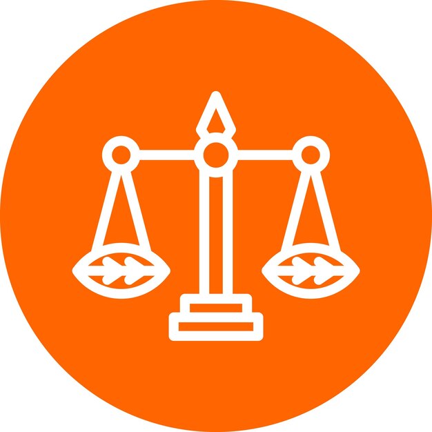 Diseño vectorial Estilo del icono de la ley ambiental