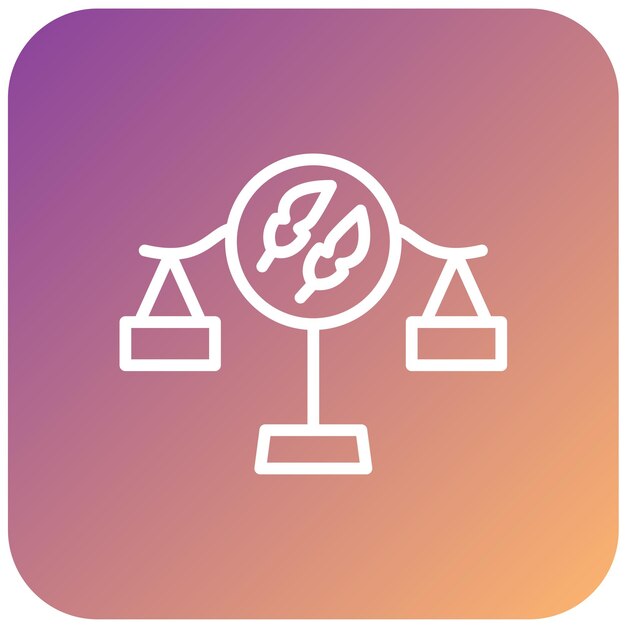 Diseño vectorial Estilo del icono de la ley ambiental